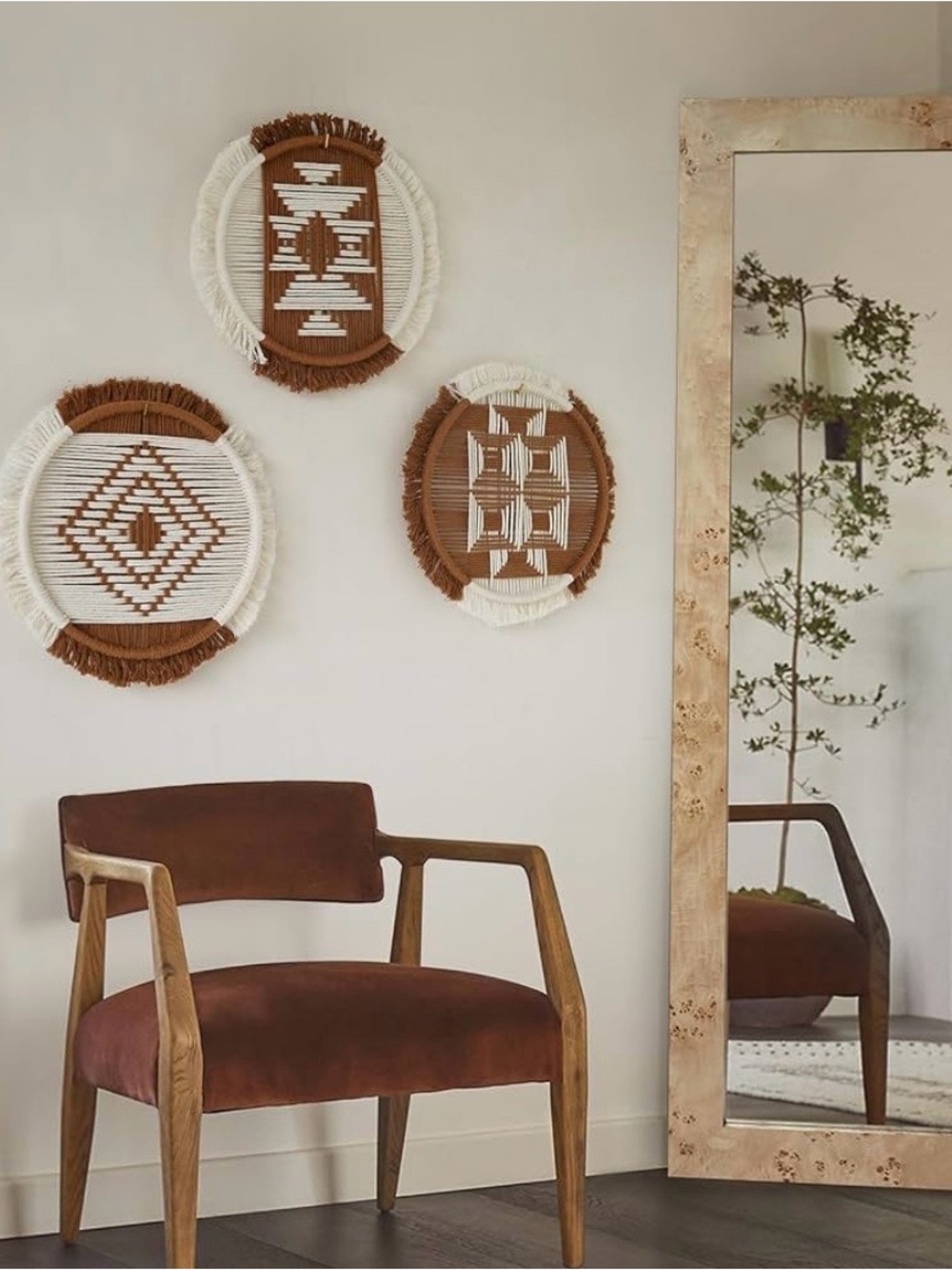 Boho Woven Macrame Wall Hanging Set